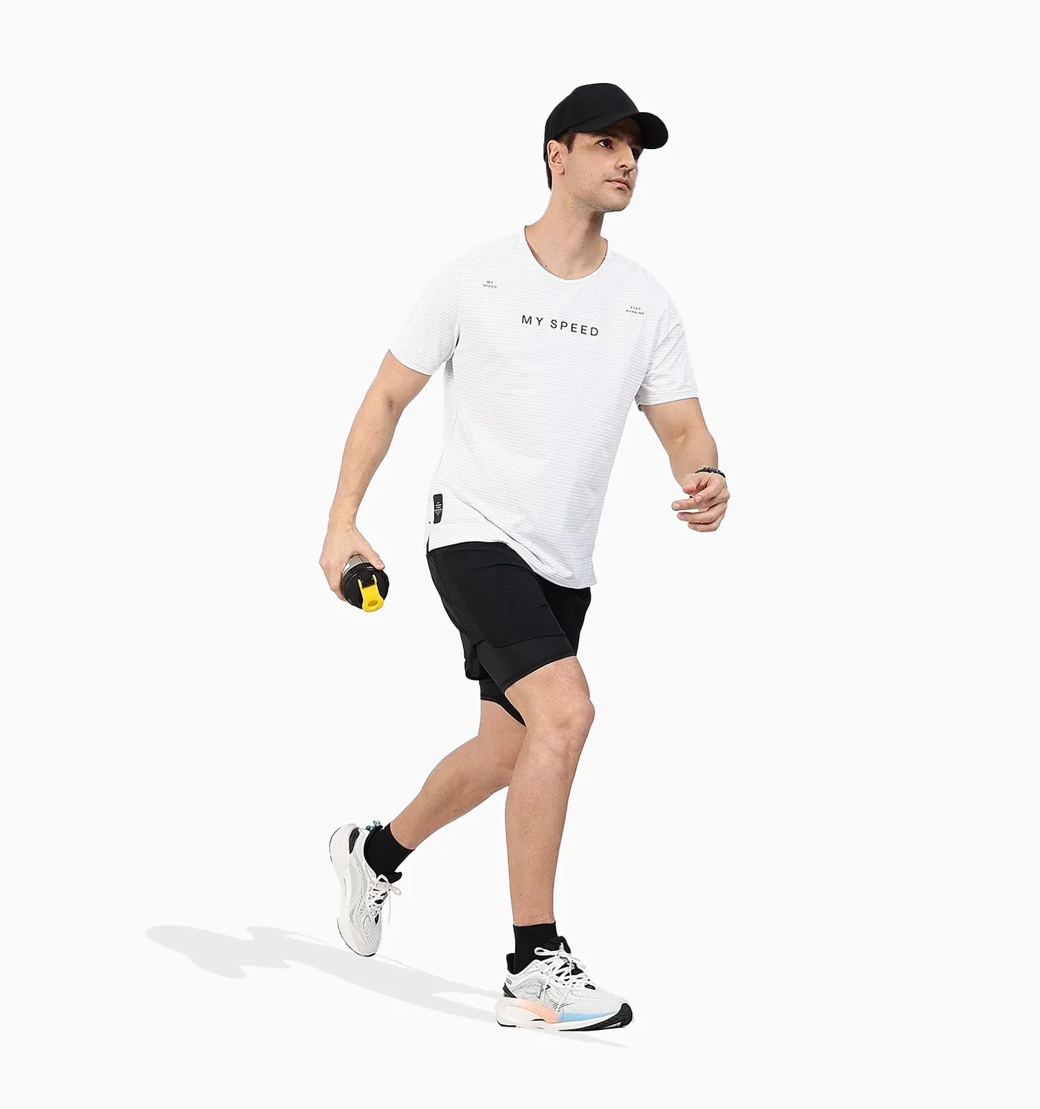 Dual-Layer Quick-Dry Shorts - Black - Image 6