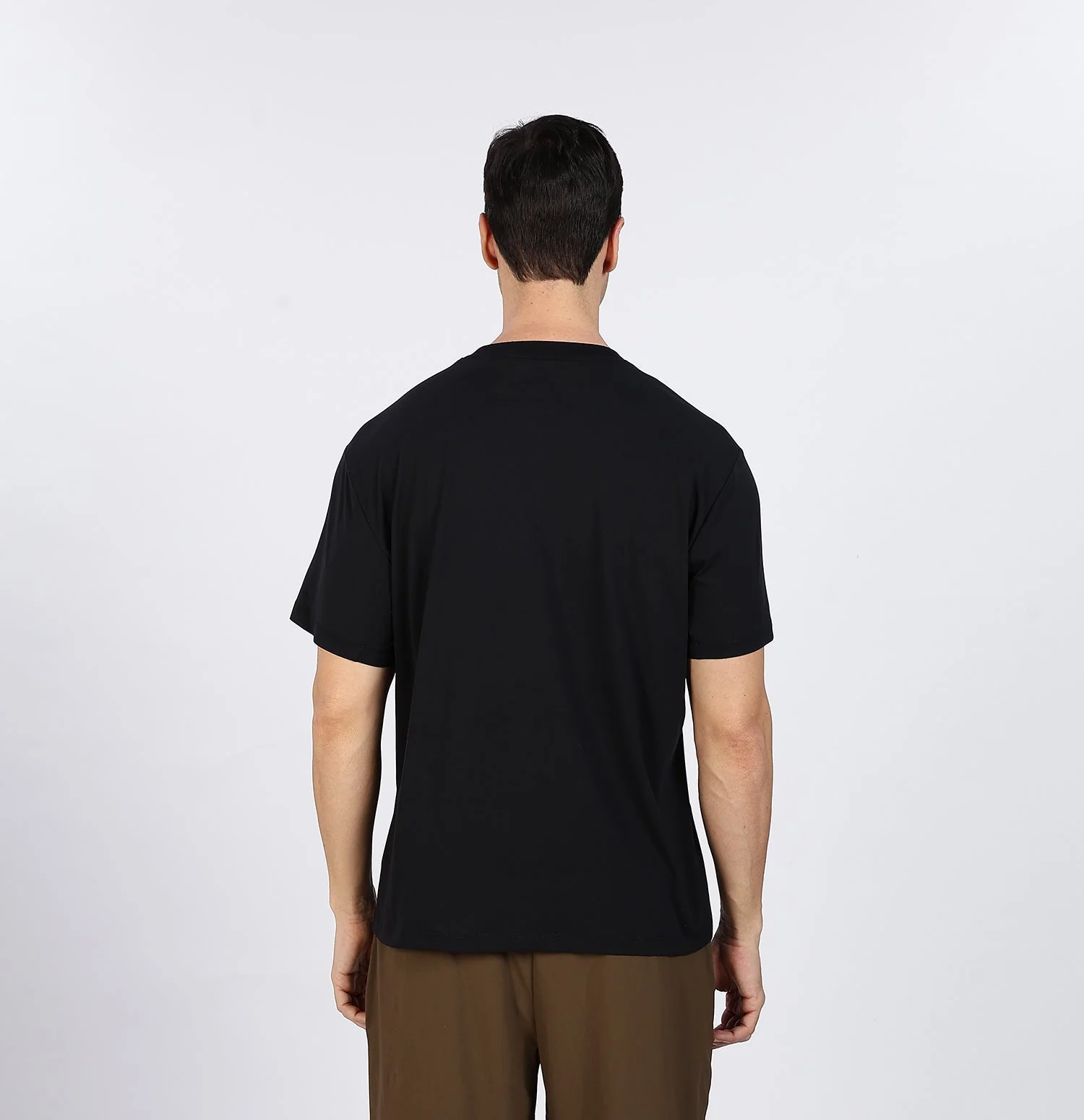 Quick-Dry Moisture-Wicking Running T-Shirt - Black - Image 3