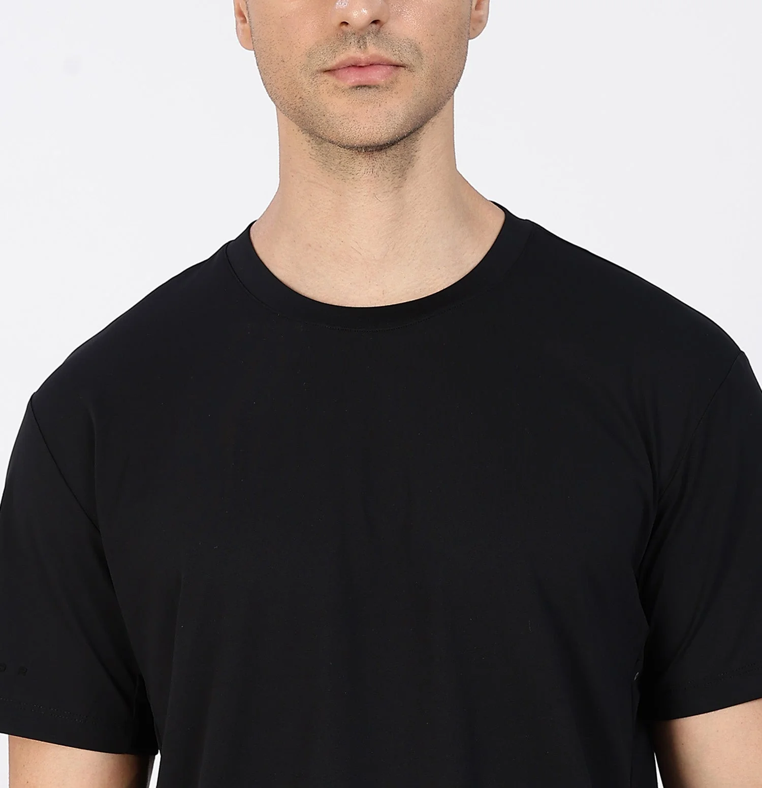 Quick-Dry Moisture-Wicking Running T-Shirt - Black - Image 4