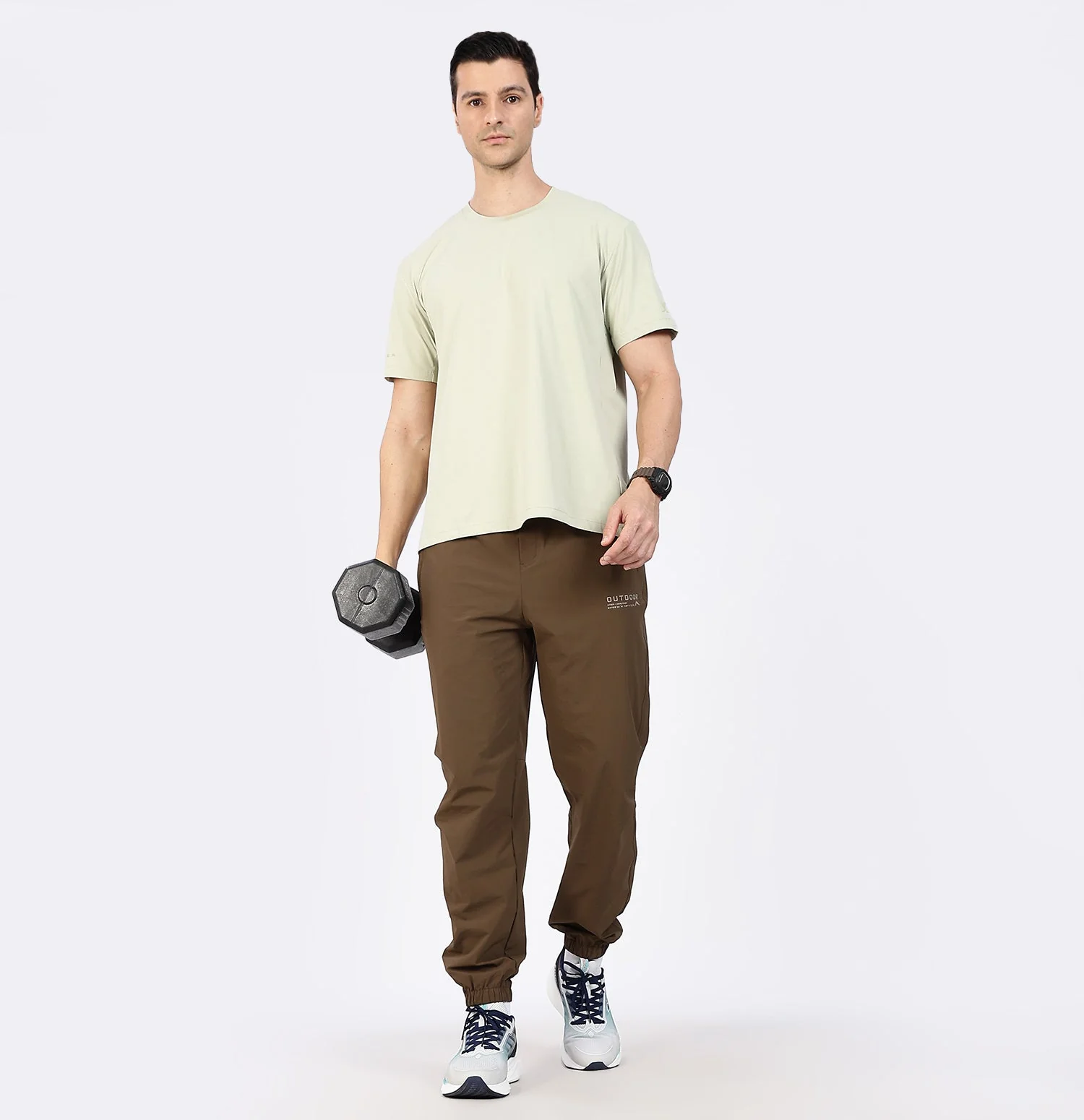 Quick-Dry Moisture-Wicking Running T-Shirt - Grey - Image 5