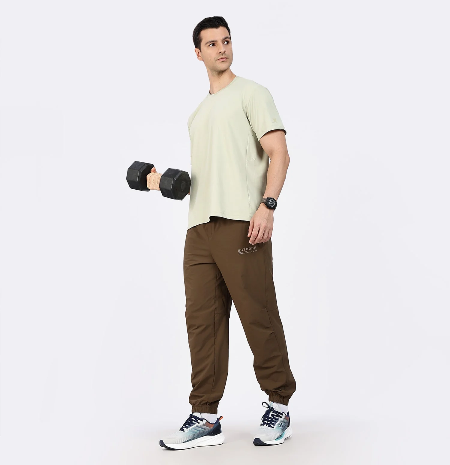 Quick-Dry Moisture-Wicking Running T-Shirt - Grey - Image 6