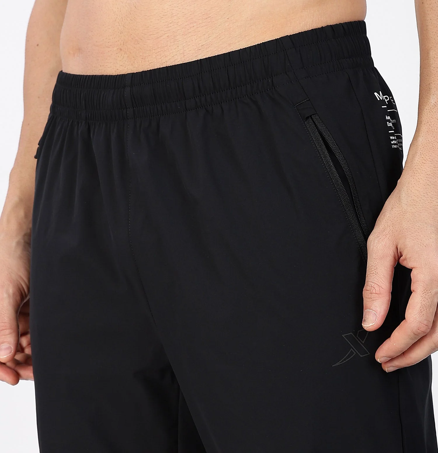 Xtep Men's Quick Dry Moisture Wick Running Trackpant Black - Image 4