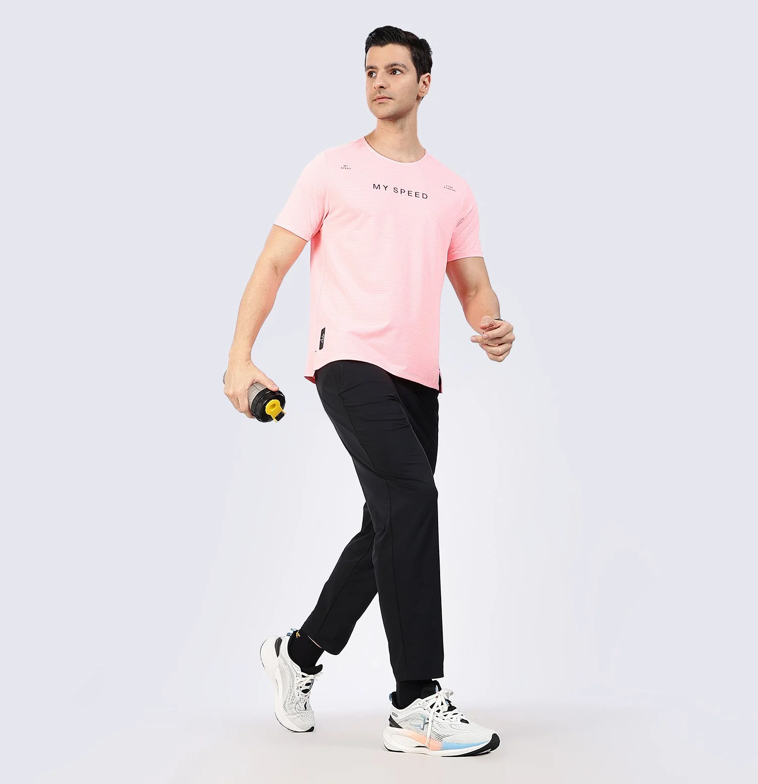 Xtep Men's Quick Dry Moisture Wick Running Trackpant Black - Image 5