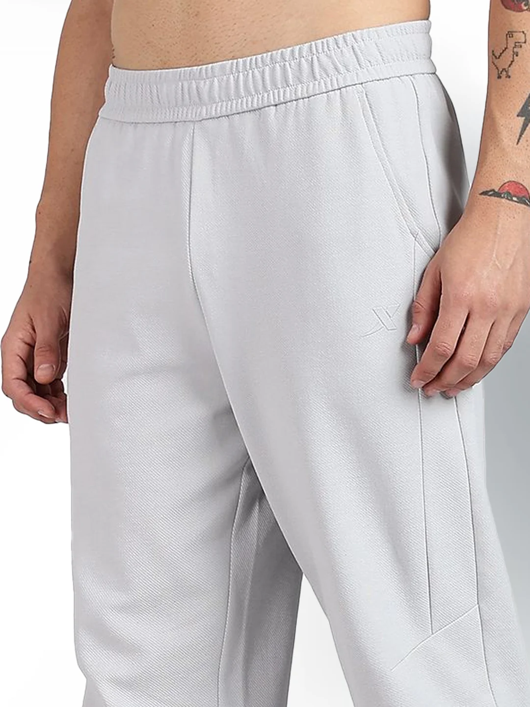 Micro Texture Modern Pants - Grey - Image 4