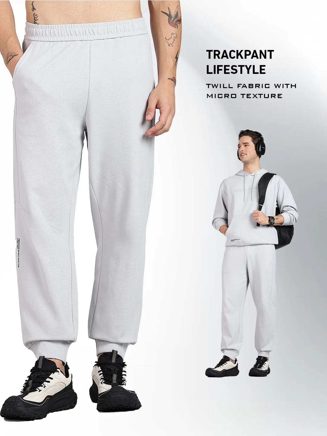 Micro Texture Modern Pants - Grey - Image 5