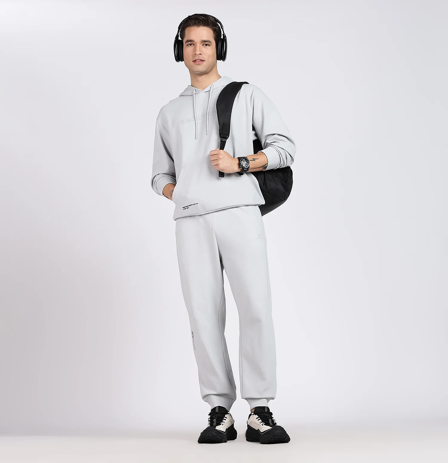 Micro Texture Modern Pants - Grey - Image 6