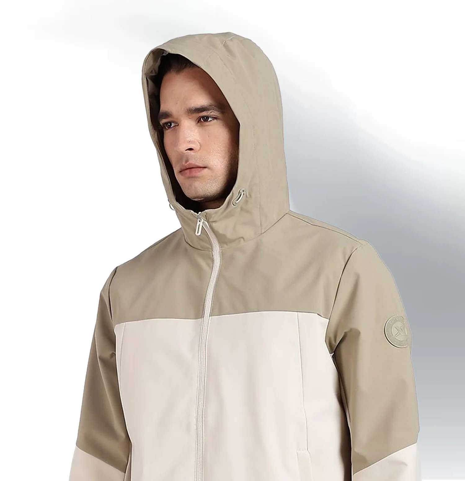 X-Shield Double Layer Windbreaker - Beige - Image 4