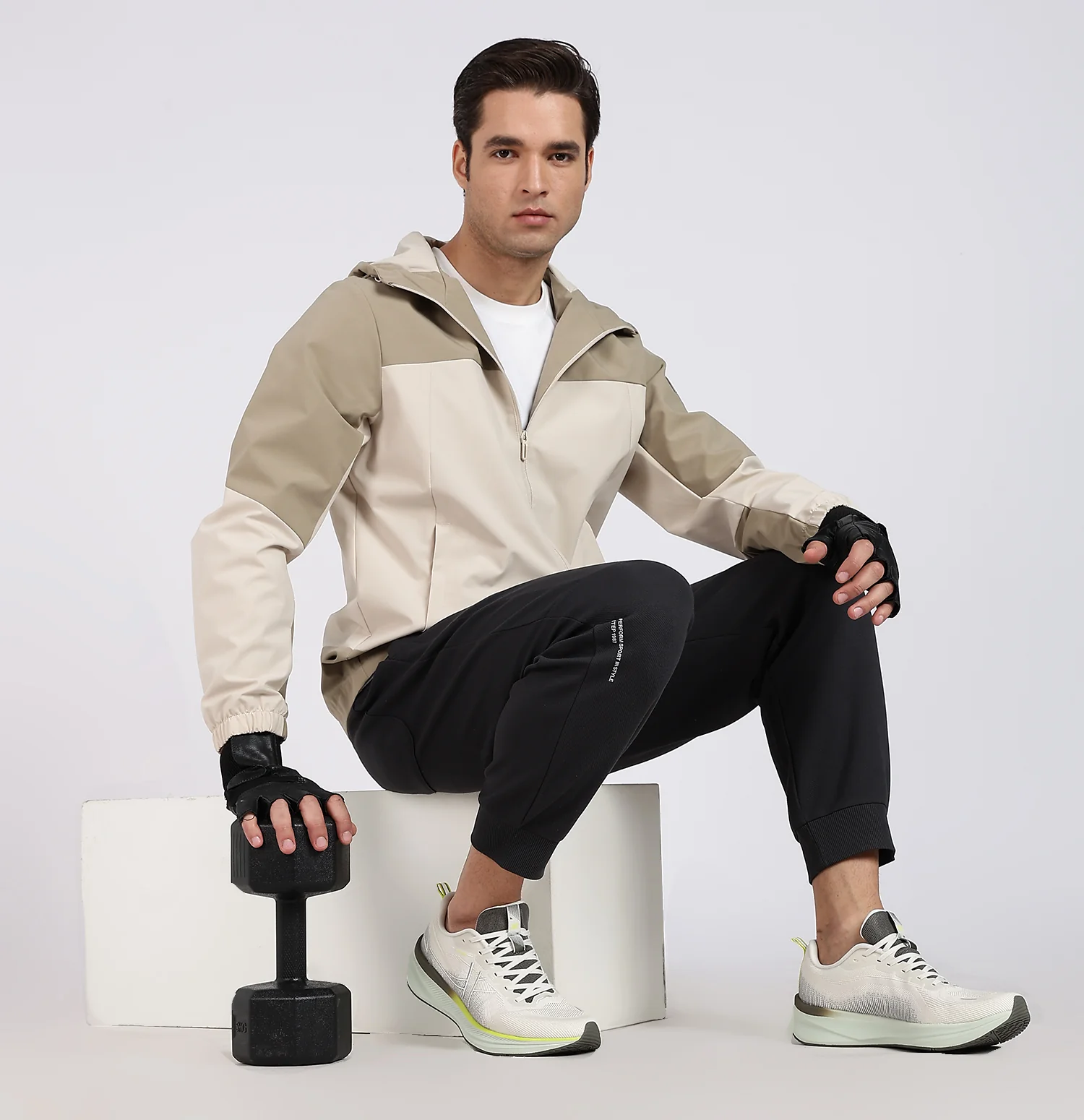 X-Shield Double Layer Windbreaker - Beige - Image 6