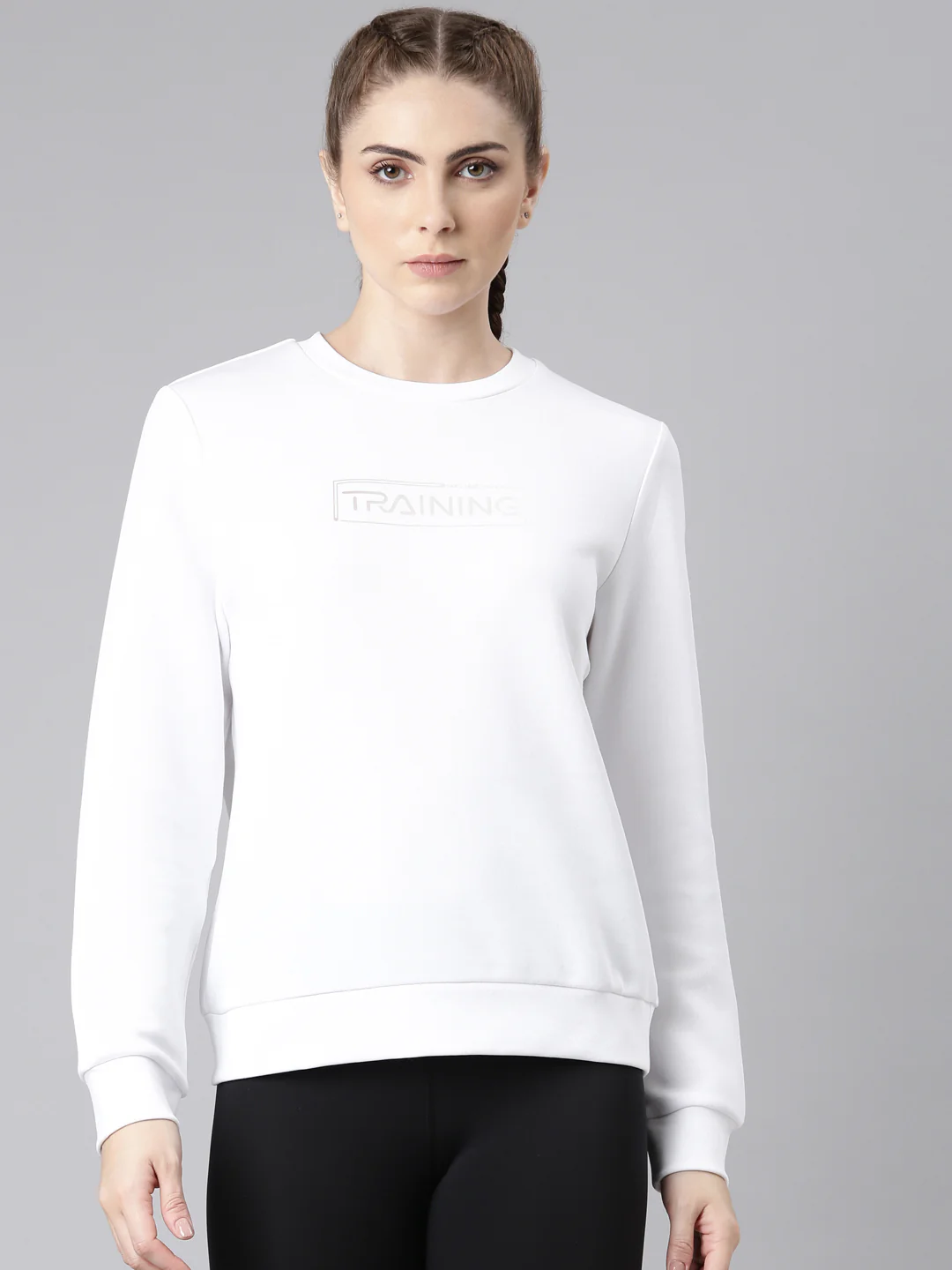 Dry Fit Confort Sweatshirt - White/Pink/Green - Image 10