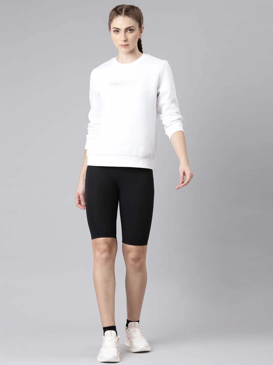 Dry Fit Confort Sweatshirt - White/Pink/Green - Image 14