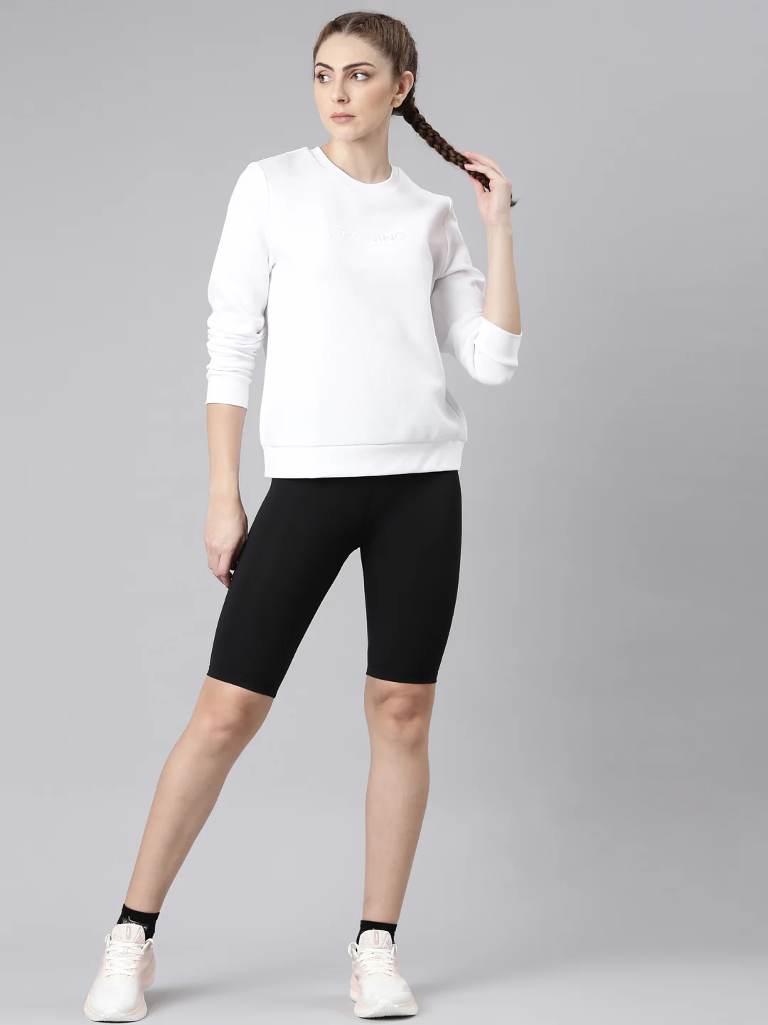 Dry Fit Confort Sweatshirt - White/Pink/Green - Image 15