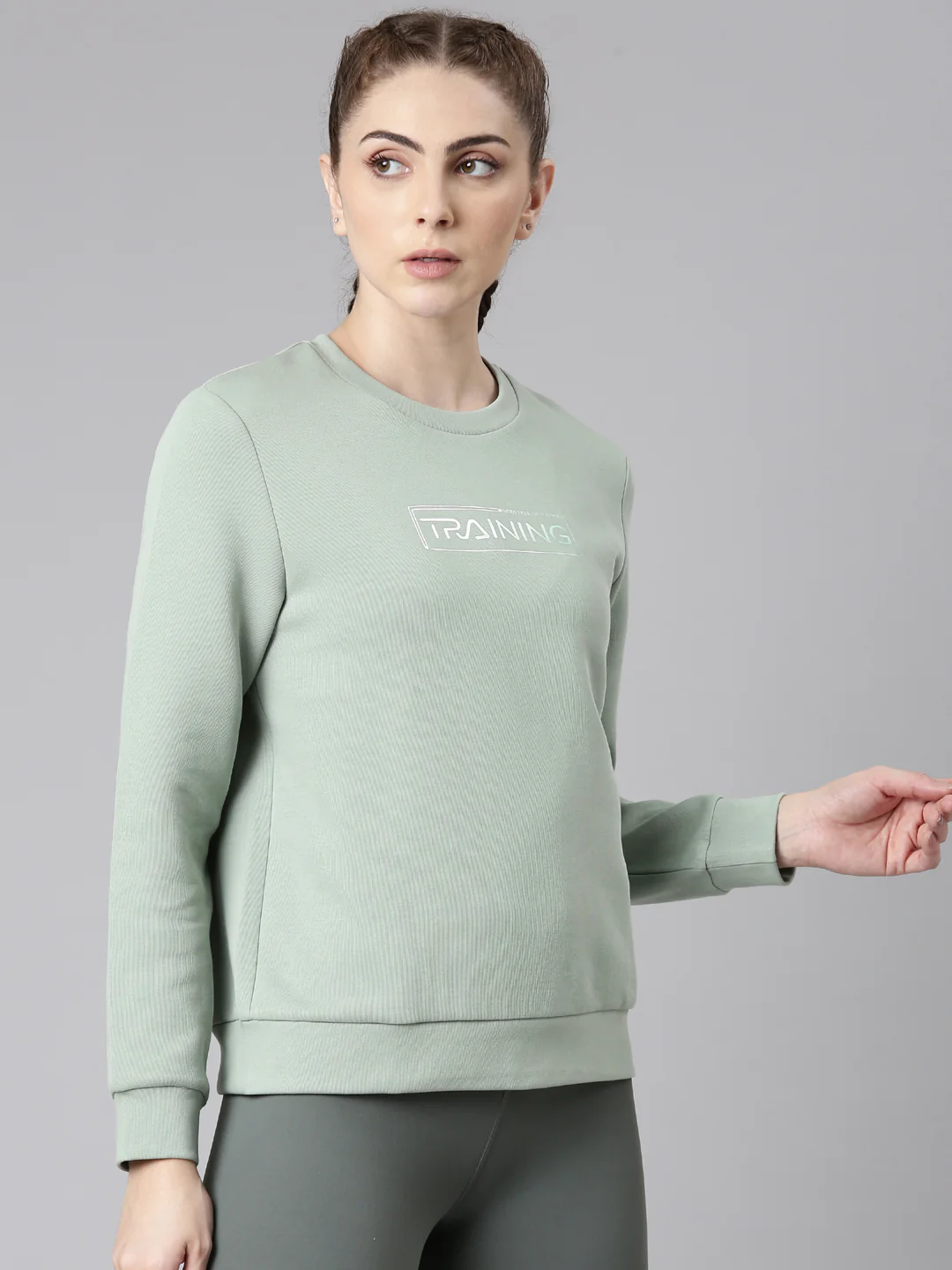 Dry Fit Confort Sweatshirt - White/Pink/Green - Image 21