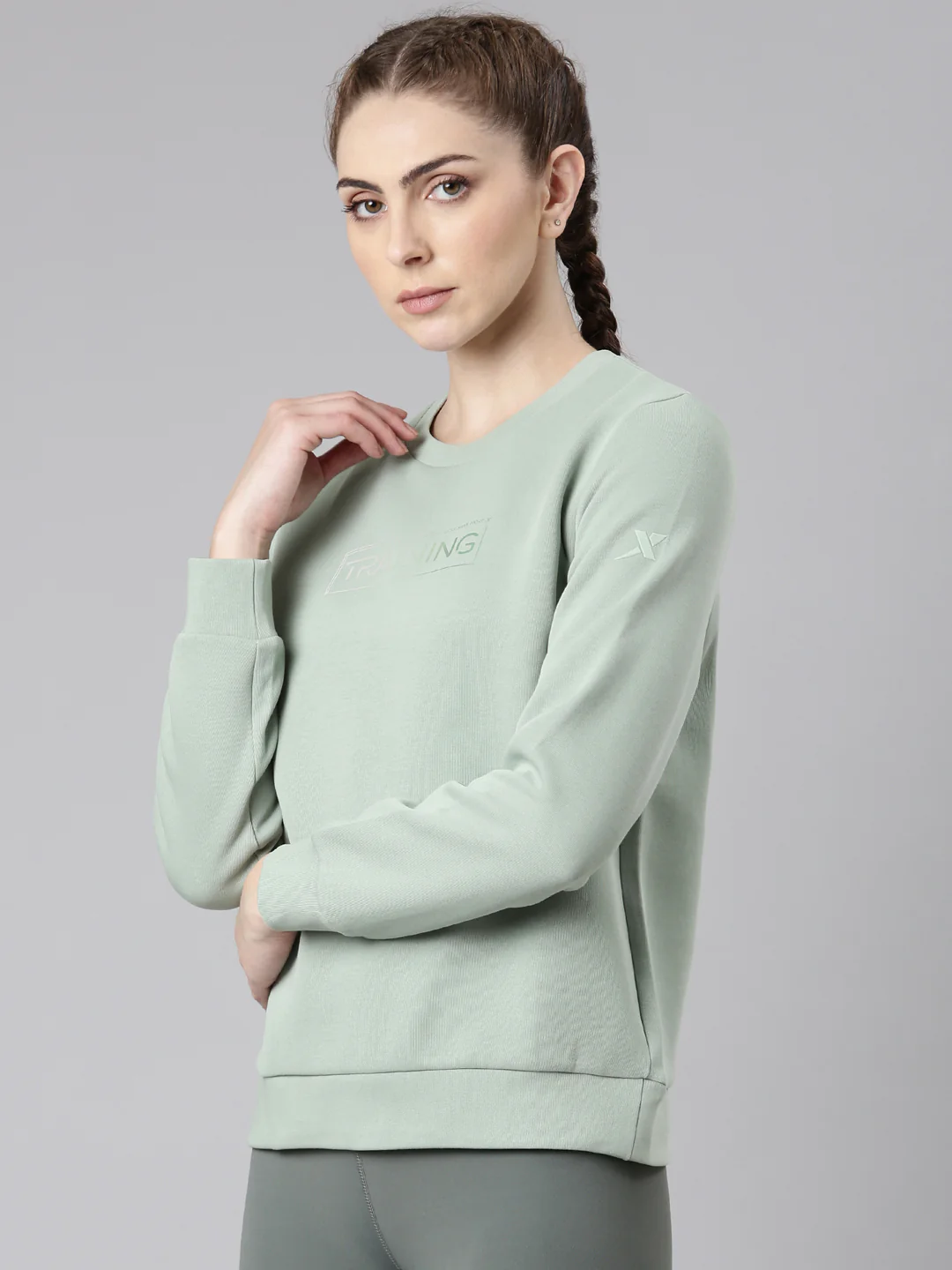 Dry Fit Confort Sweatshirt - White/Pink/Green - Image 22