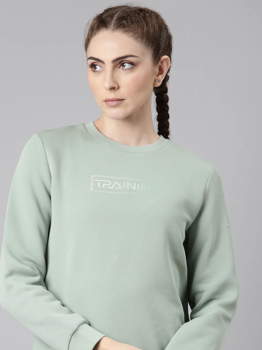 Dry Fit Confort Sweatshirt - White/Pink/Green - Image 25