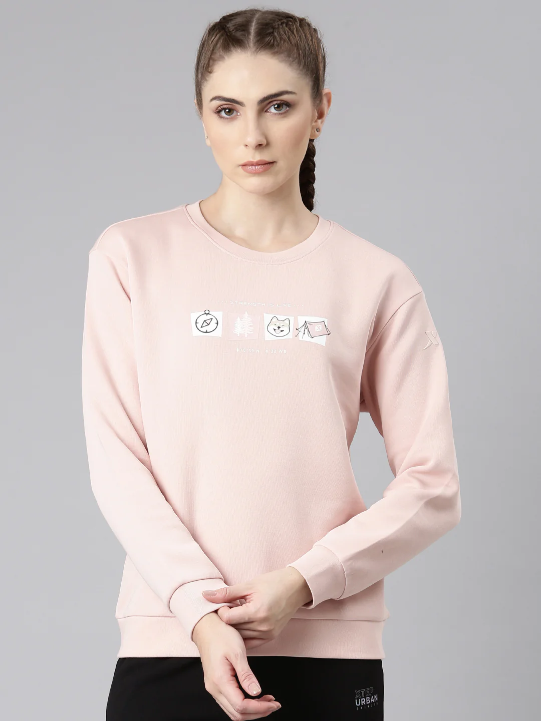 Dry Fit Confort Sweatshirt - White/Pink/Green - Image 38