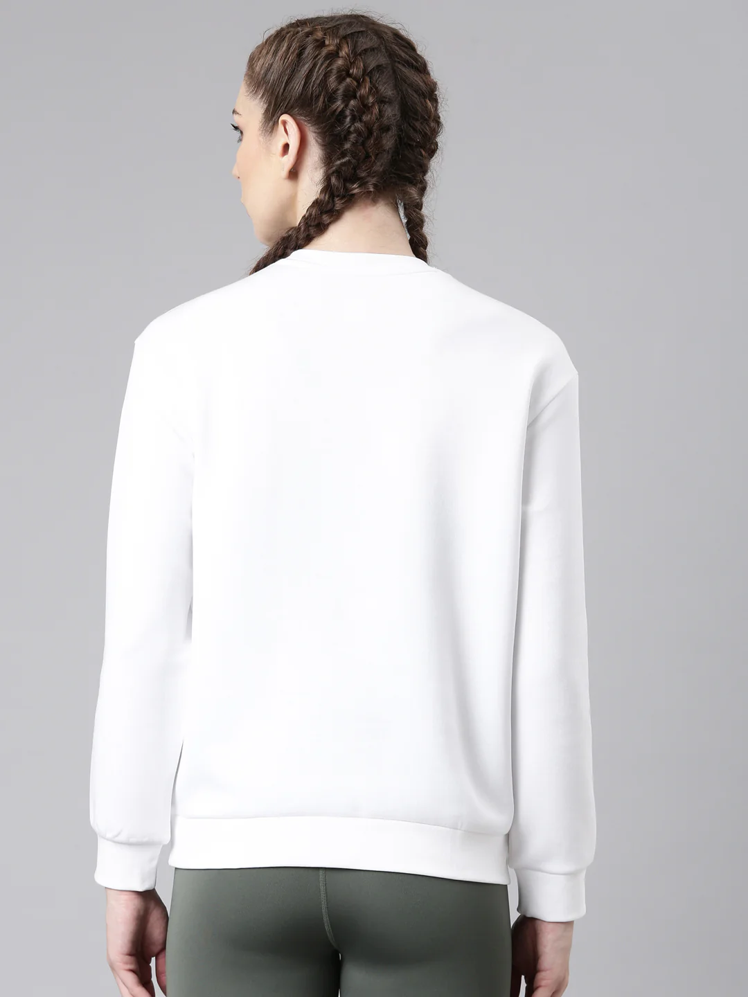 Dry Fit Confort Sweatshirt - White/Pink/Green - Image 4
