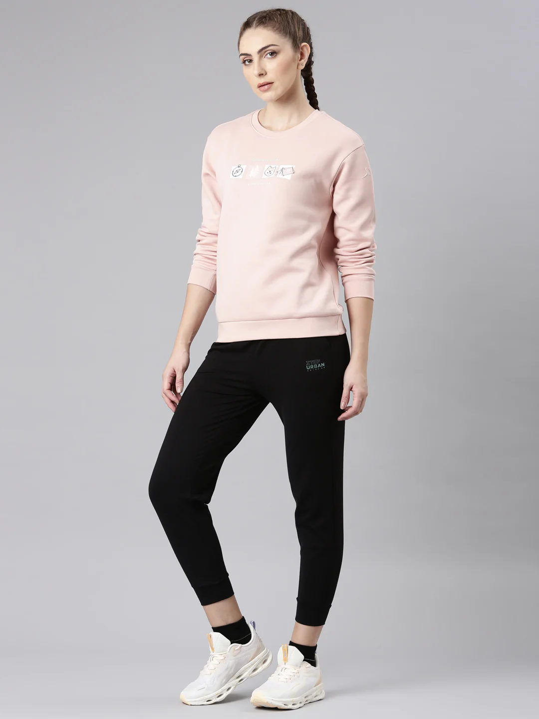 Dry Fit Confort Sweatshirt - White/Pink/Green - Image 42