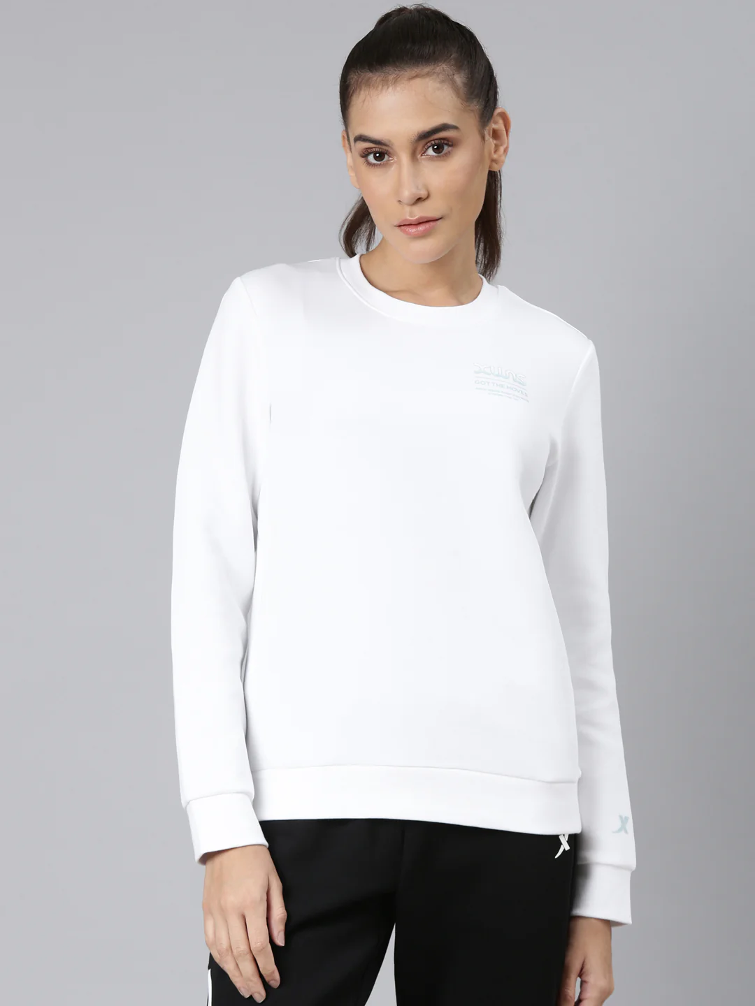Dry Fit Confort Sweatshirt - White/Pink - Image 17