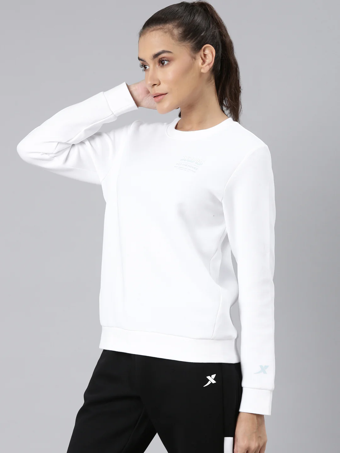 Dry Fit Confort Sweatshirt - White/Pink - Image 19