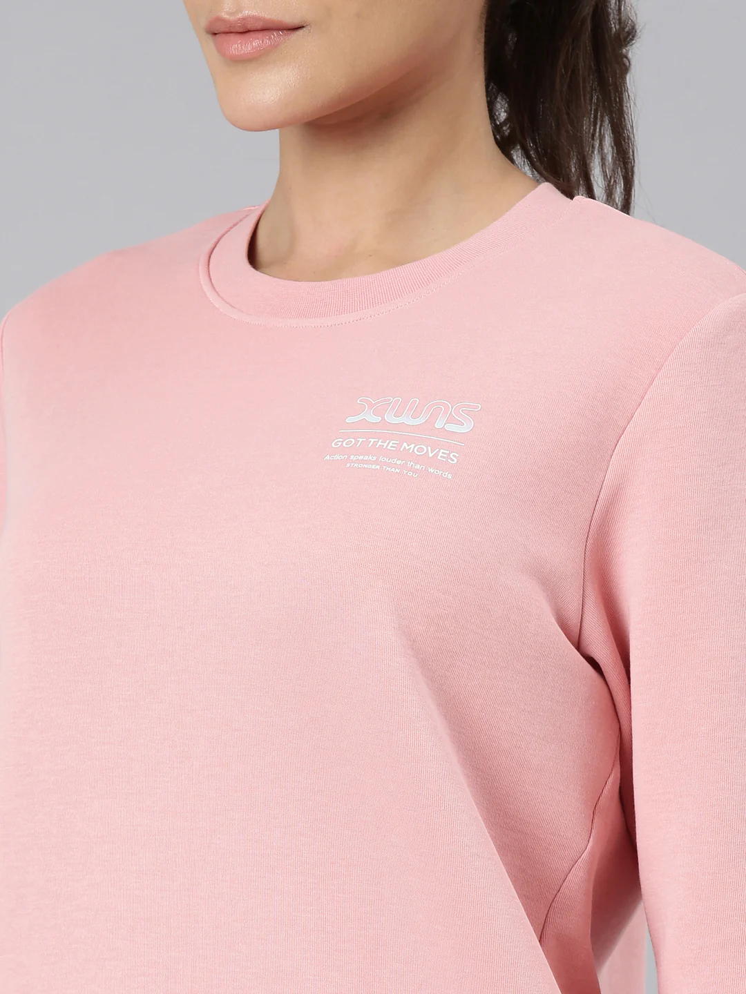 Dry Fit Confort Sweatshirt - White/Pink - Image 5