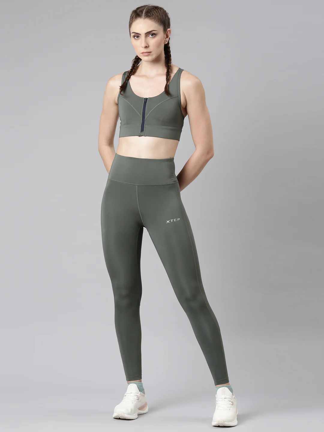 Athletic Training Tights - Green/Pink/Black - Image 54