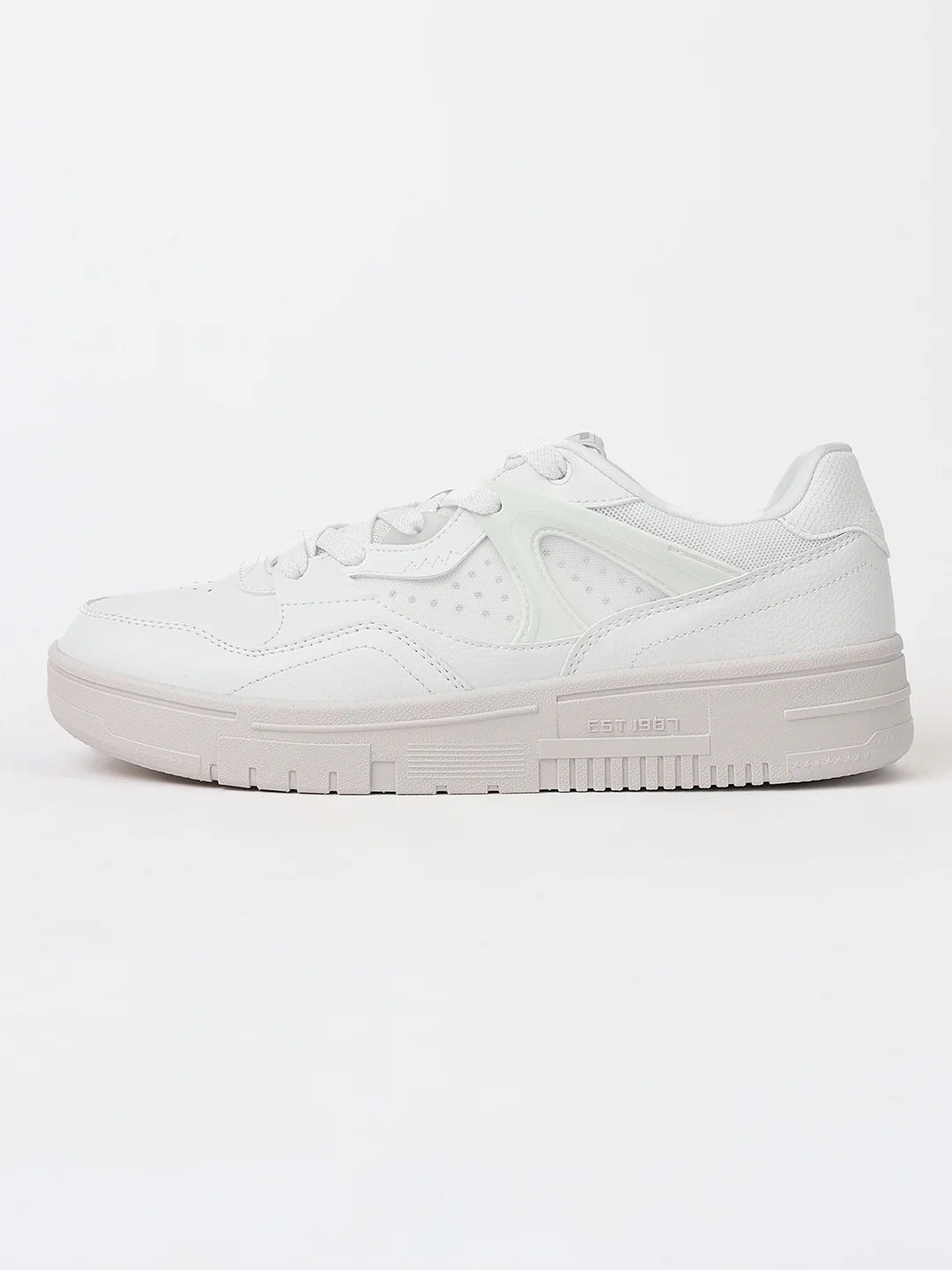 Classic Skateboarding Sneakers - White/Grey - Image 10
