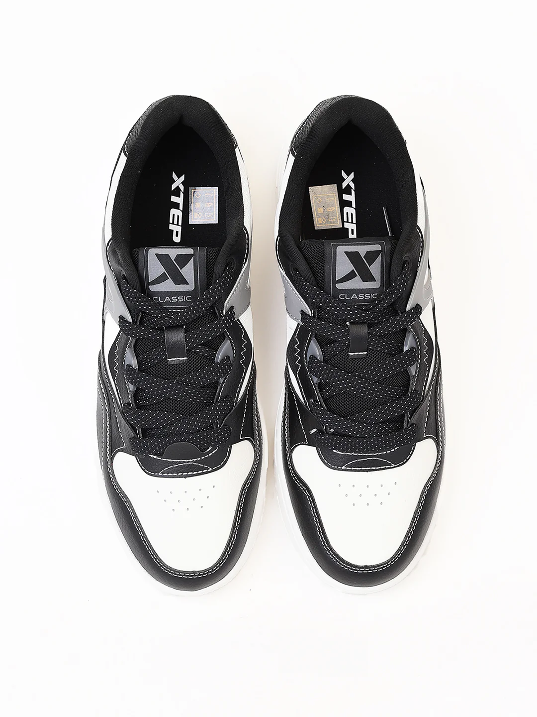 Classic Skateboarding Sneakers - White/Grey - Image 15