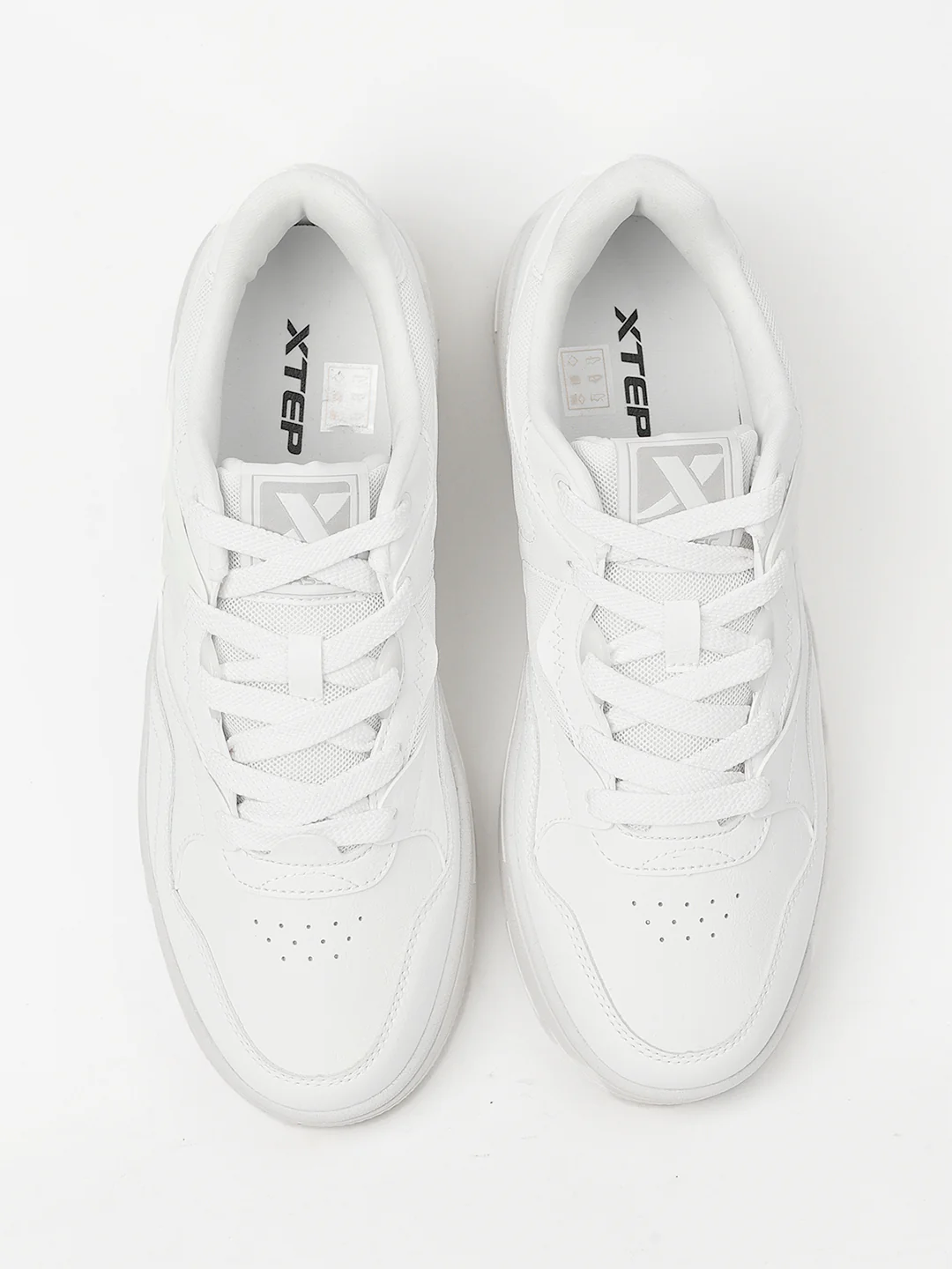 Classic Skateboarding Sneakers - White/Grey - Image 3