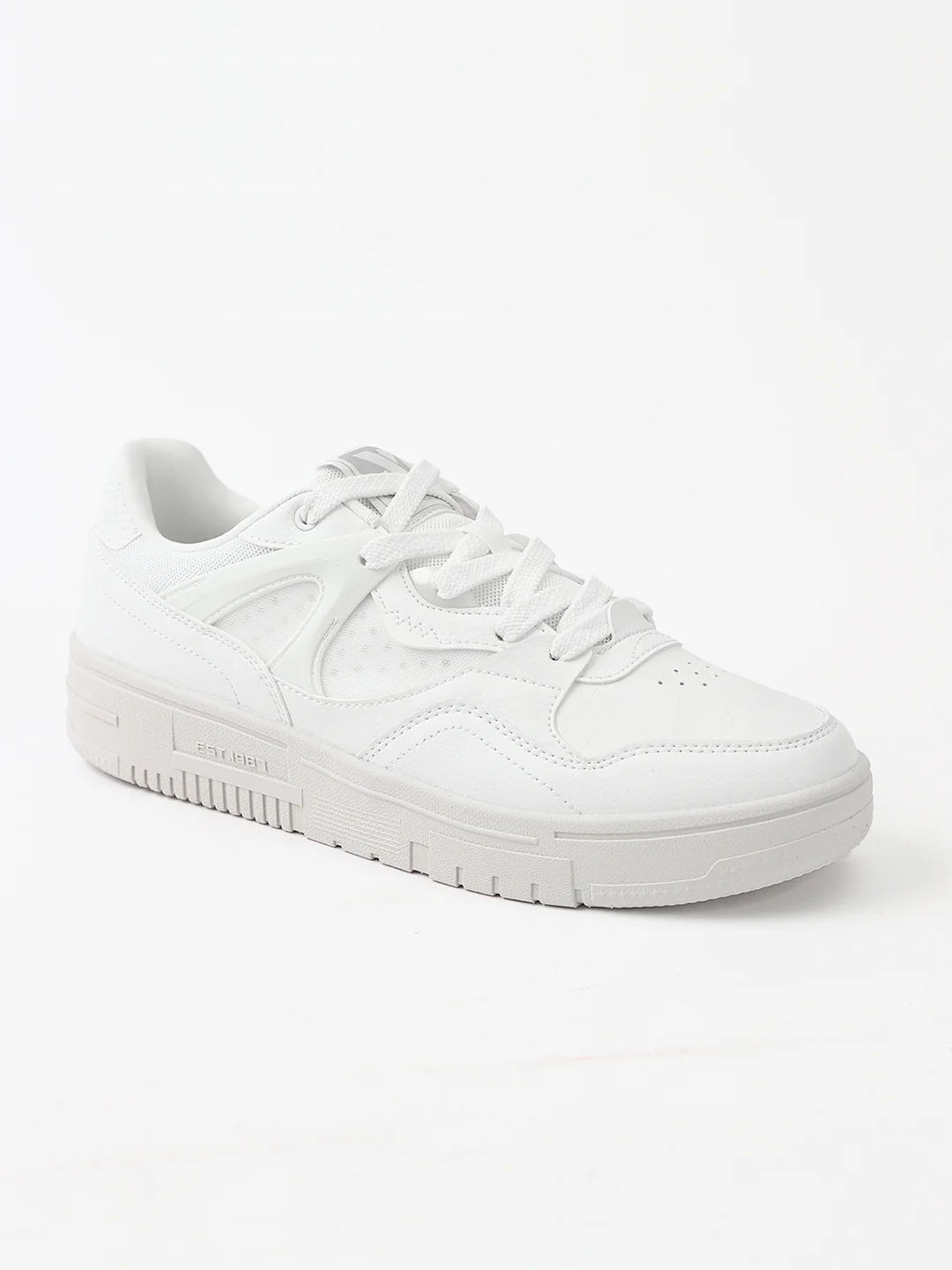 Classic Skateboarding Sneakers - White/Grey - Image 6