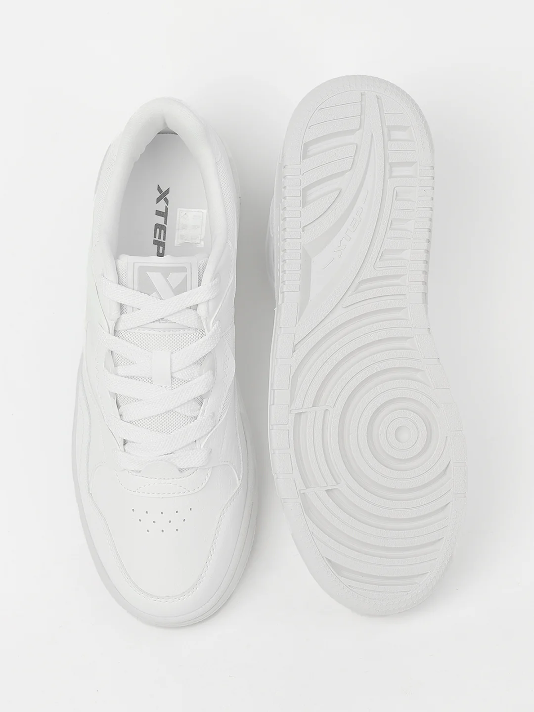 Classic Skateboarding Sneakers - White/Grey - Image 9