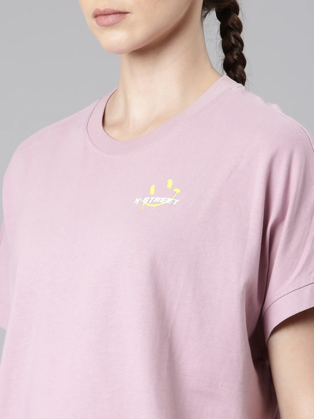 Relaxed Fit Short-Sleeve T-Shirt - Purple Pink - Image 7