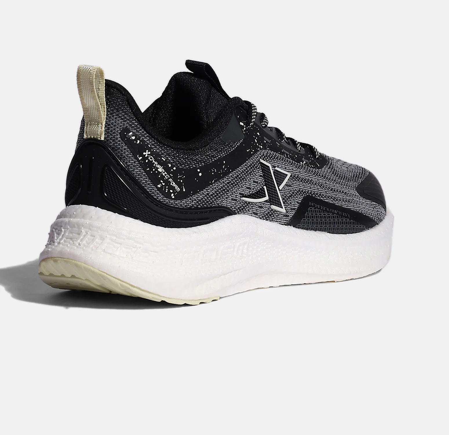 Feather Foam Running Shoe - Canvas White Black - Image 3