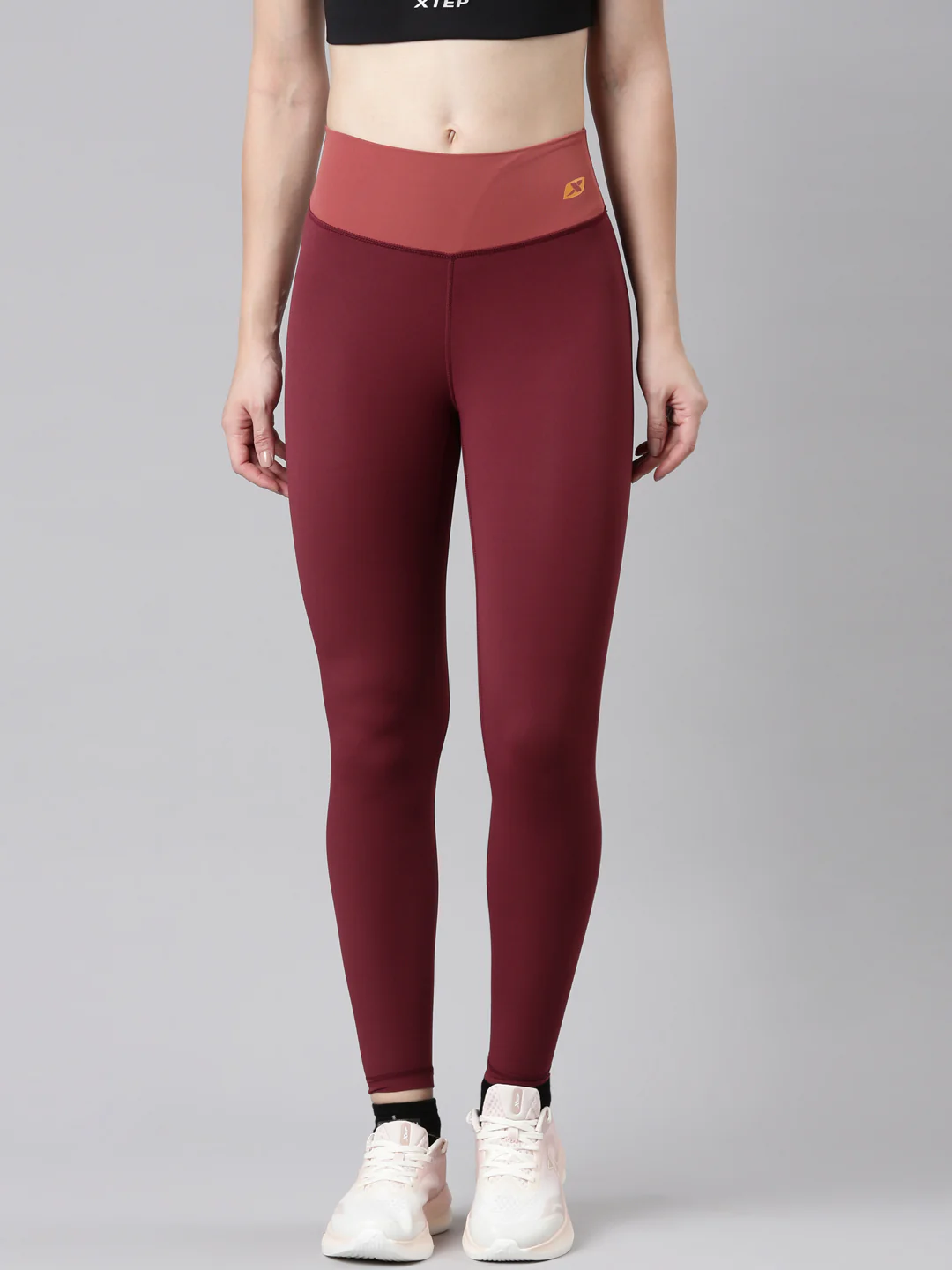 Athletic Training Leggings - Scarlet/Purple - Image 11