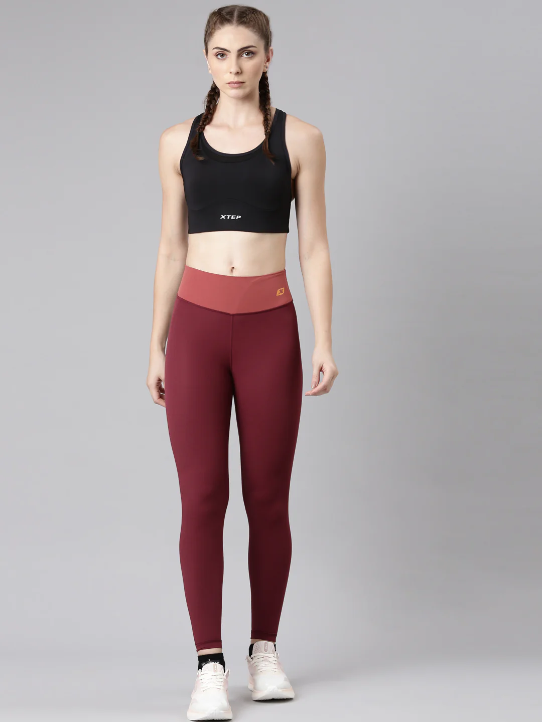 Athletic Training Leggings - Scarlet/Purple - Image 14