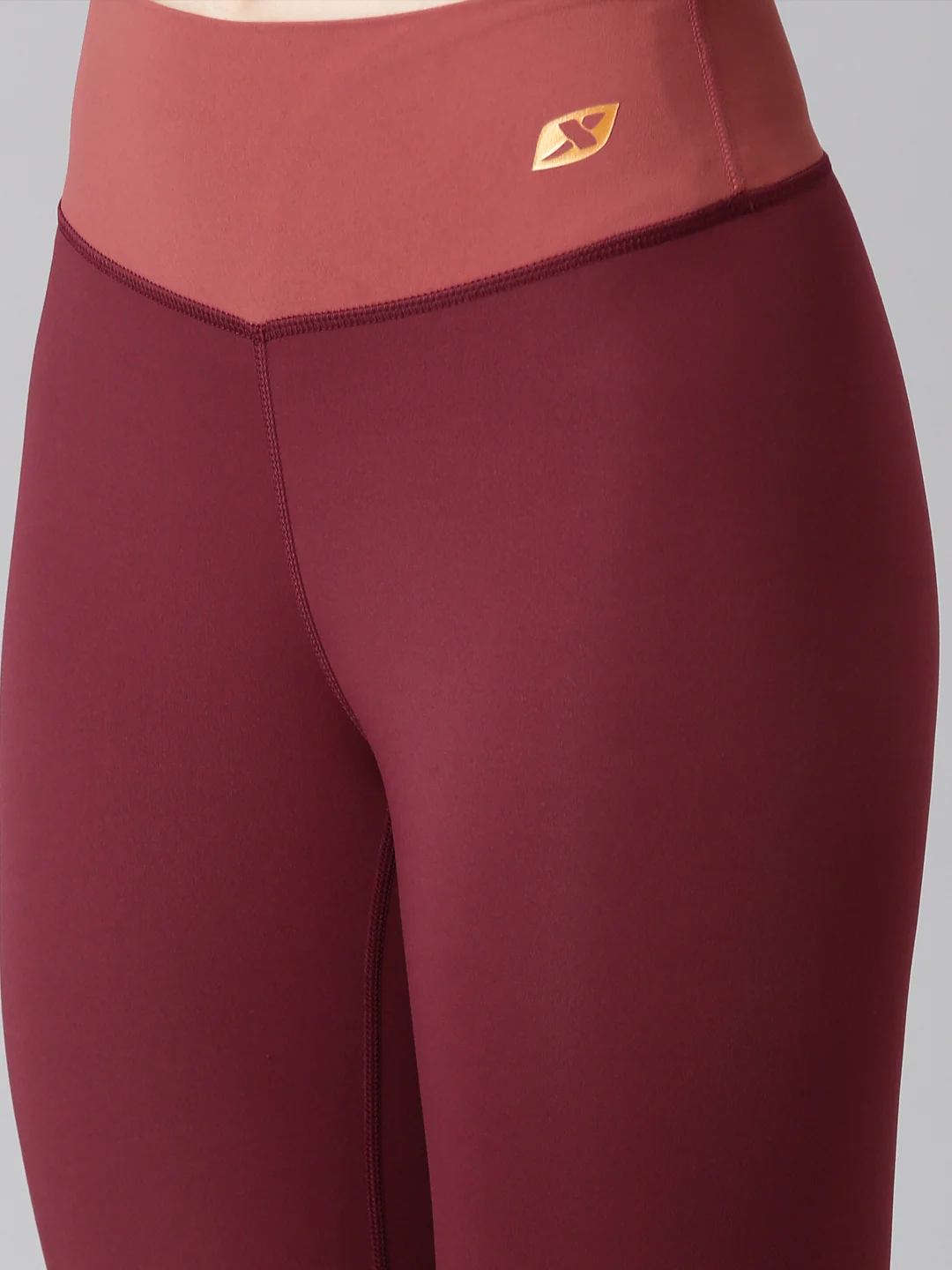Athletic Training Leggings - Scarlet/Purple - Image 16