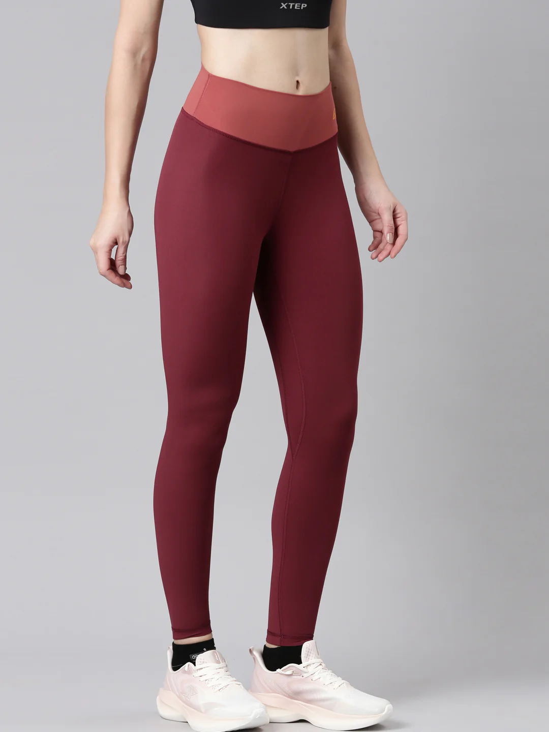 Athletic Training Leggings - Scarlet/Purple - Image 17