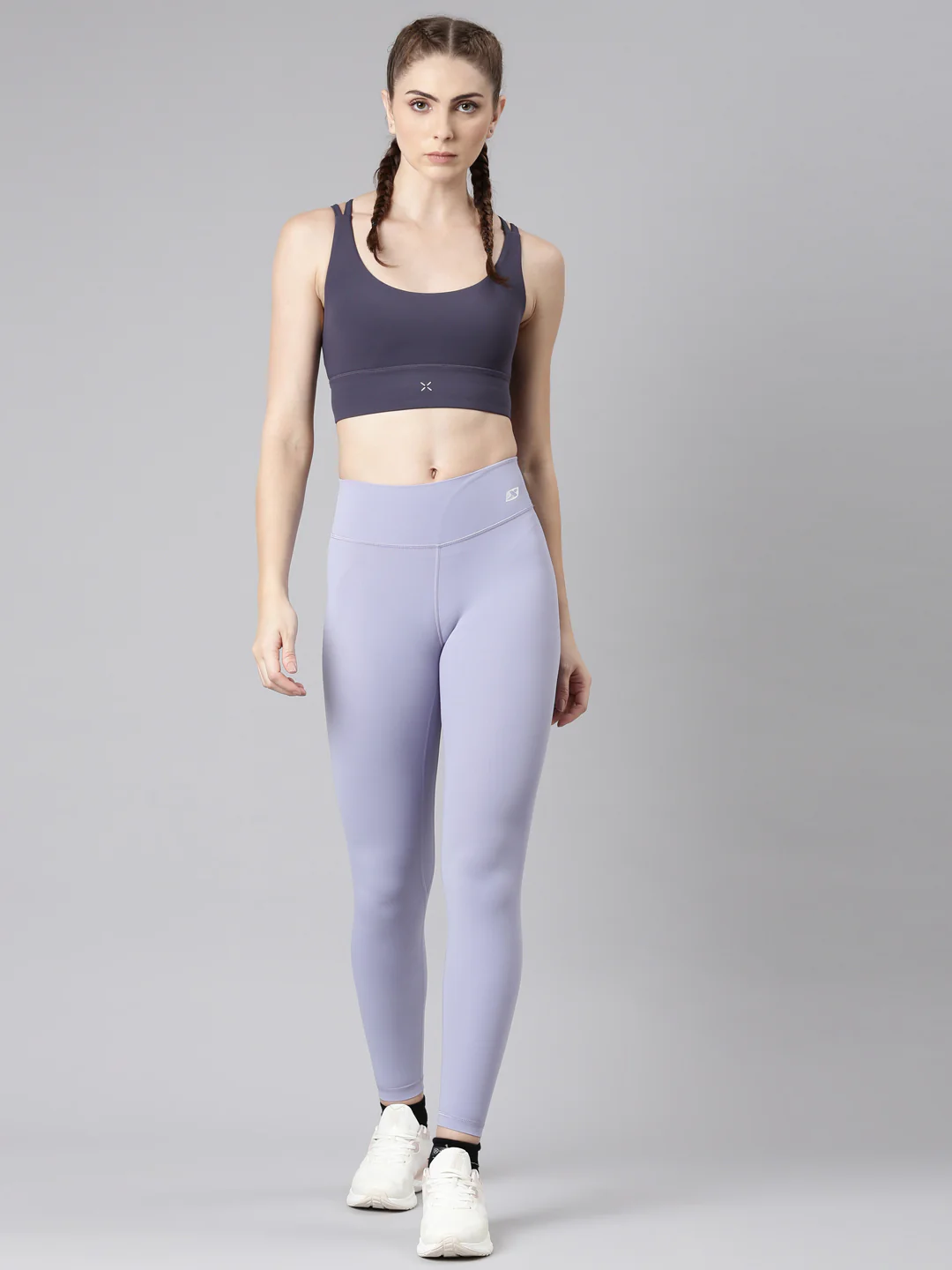 Athletic Training Leggings - Scarlet/Purple - Image 5