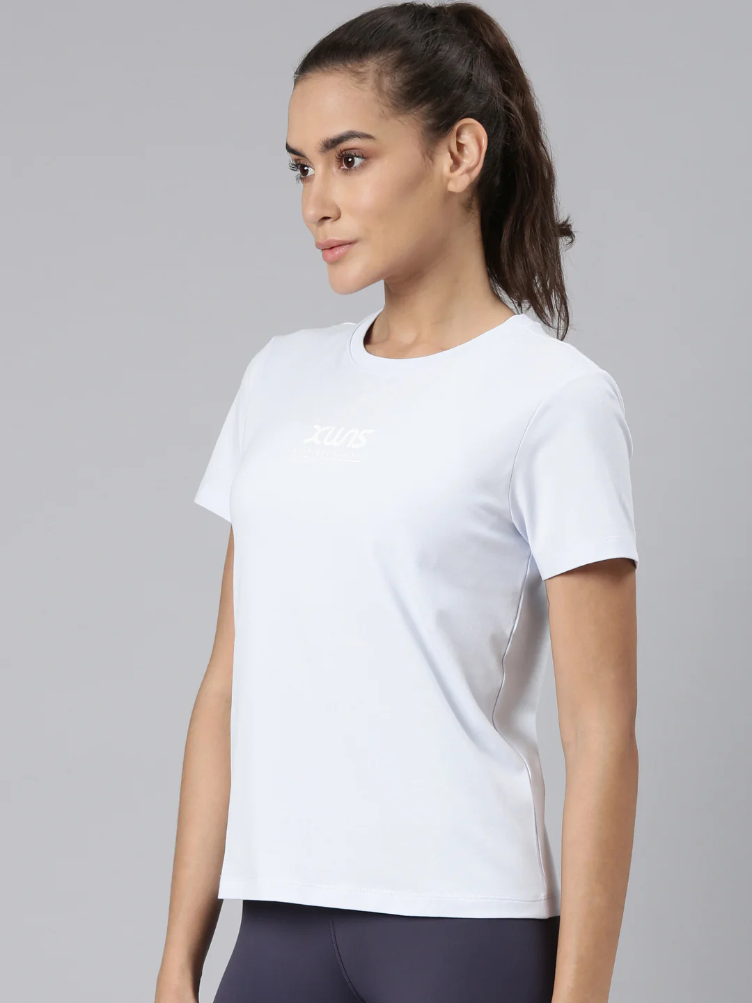 Comfort Short-Sleeve Training T-Shirt - Sky Blue/Purple - Image 10