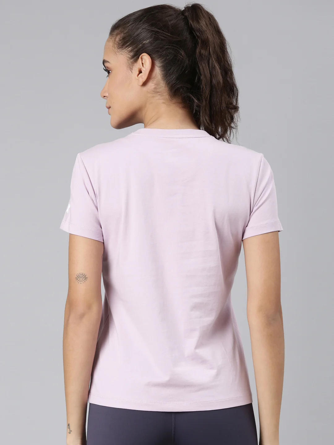 Comfort Short-Sleeve Training T-Shirt - Sky Blue/Purple - Image 4