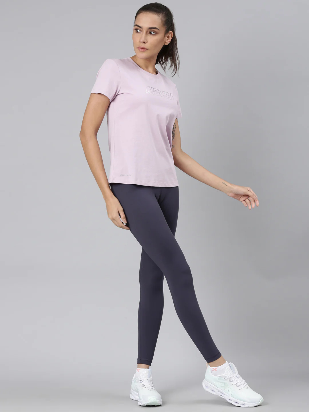 Comfort Short-Sleeve Training T-Shirt - Sky Blue/Purple - Image 5