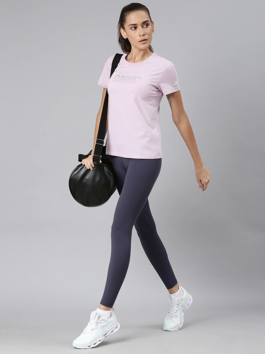 Comfort Short-Sleeve Training T-Shirt - Sky Blue/Purple - Image 6