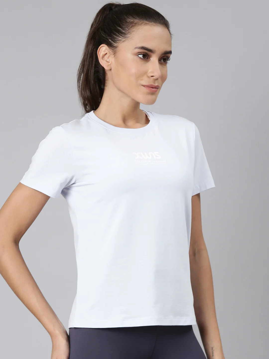 Comfort Short-Sleeve Training T-Shirt - Sky Blue/Purple - Image 9