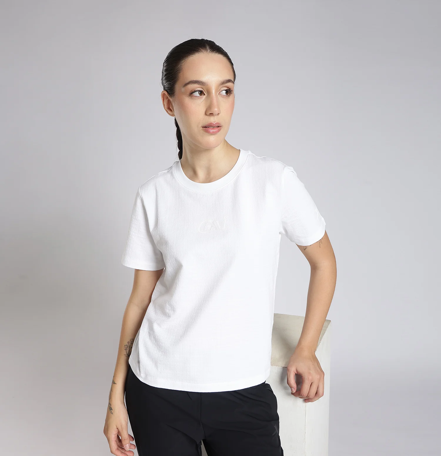 Anti-Bacterial Comfort Training T-Shirt - Pearl White