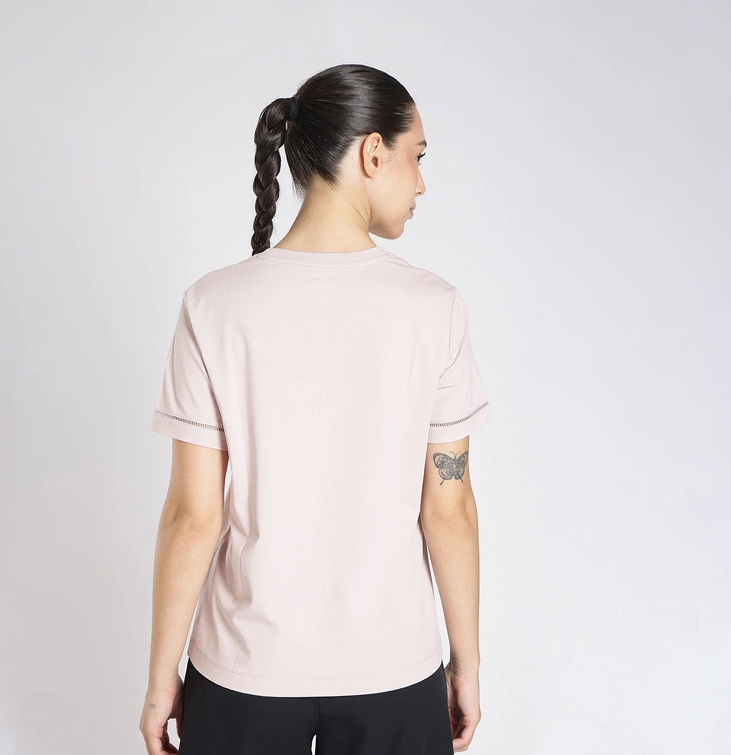Xtep Women's Training T-Shirt – Sorona Cotton Blend, Antibacterial - Image 3