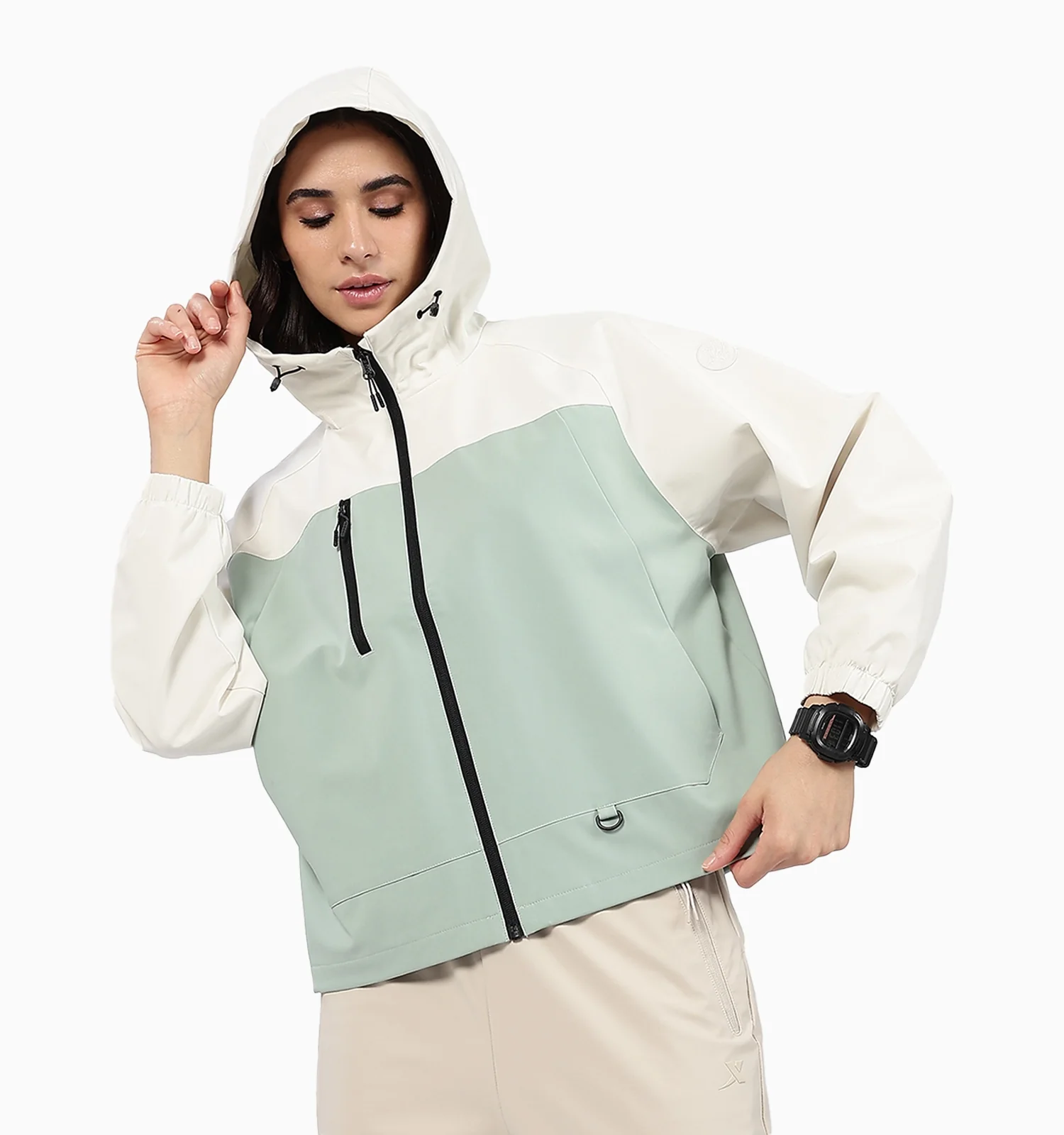 X-Shield Double Layer Windbreaker - Haystack Green - Image 3