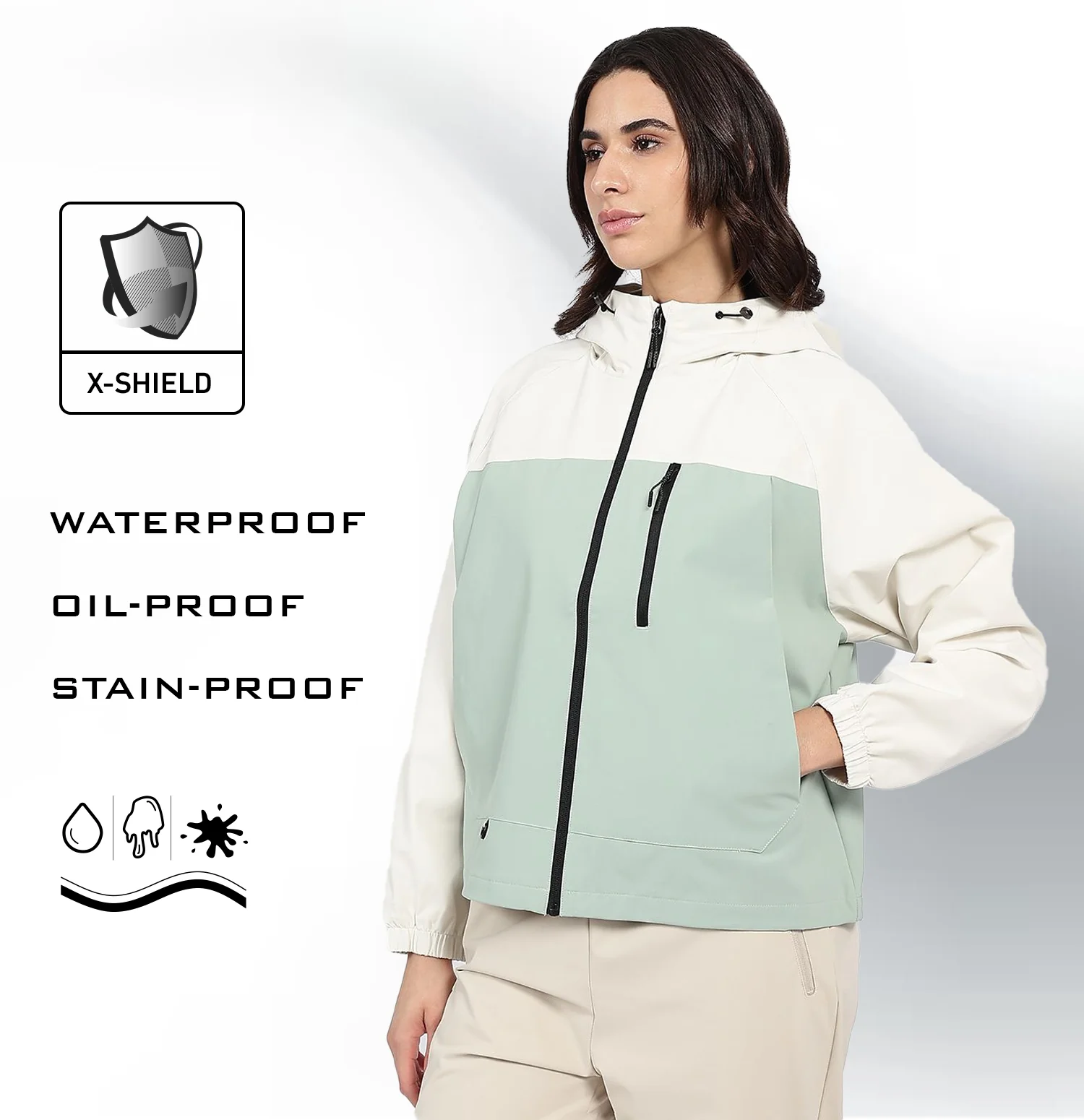 X-Shield Double Layer Windbreaker - Haystack Green - Image 5